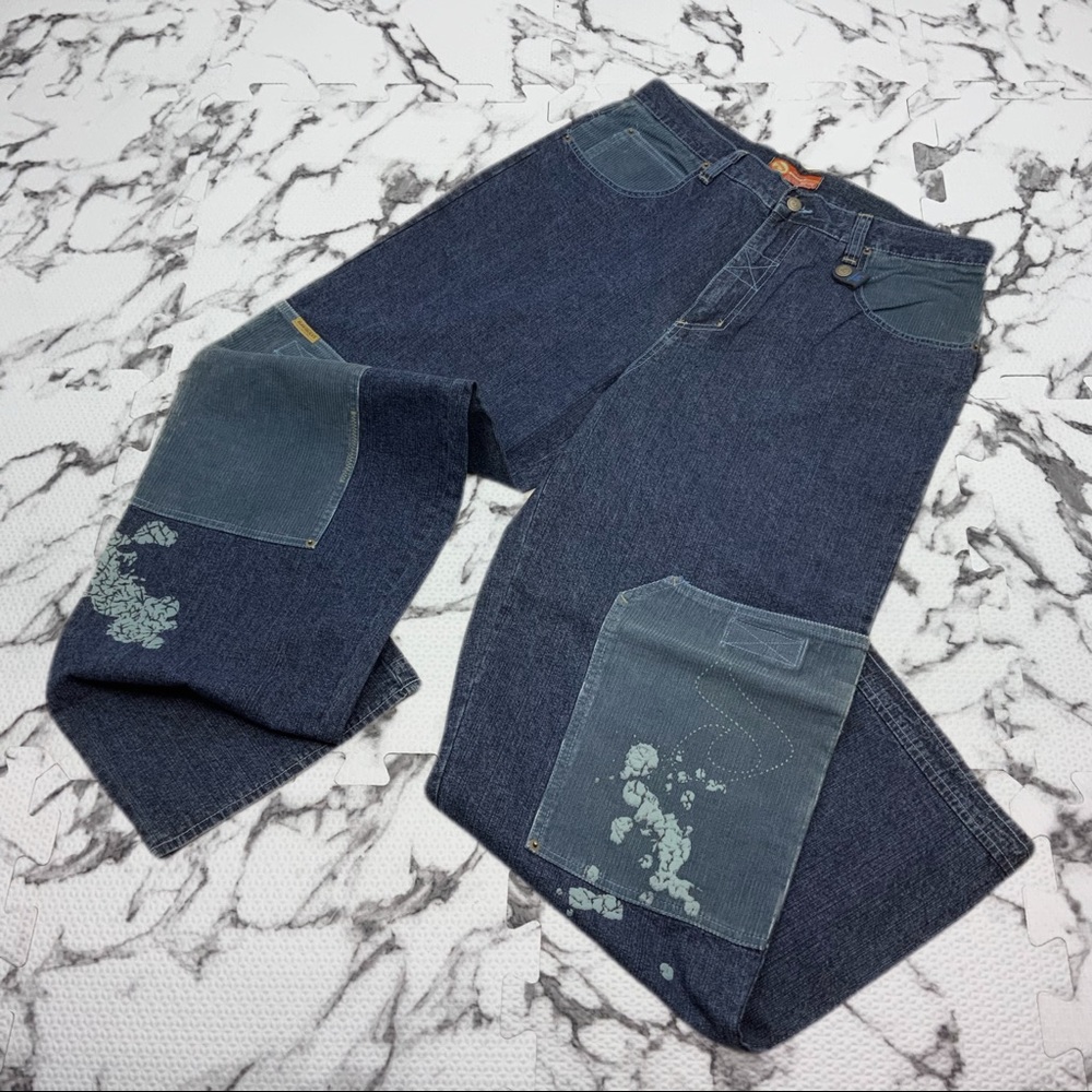 Men's Davoucci Blue | Lt. Blue Corduroy Denim Pants